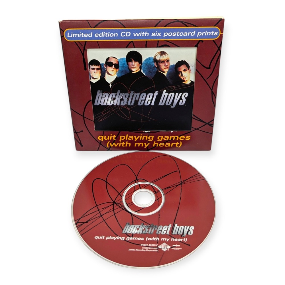 Backstreet Boys Quit Playing Games With My Heart CD‎ Single Limited Postcards
